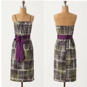 Edme & Esyllte Anthropologie strapless dress